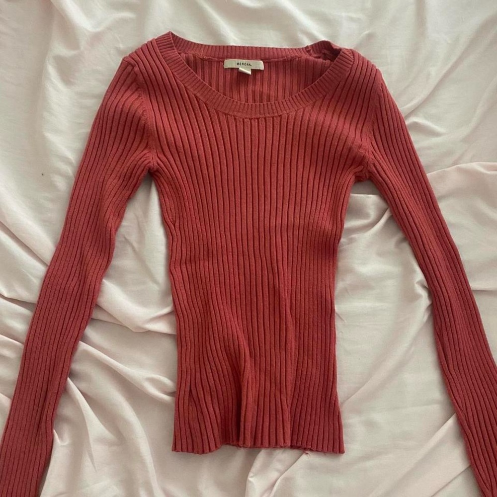 Burgundy Knit Women Sweater